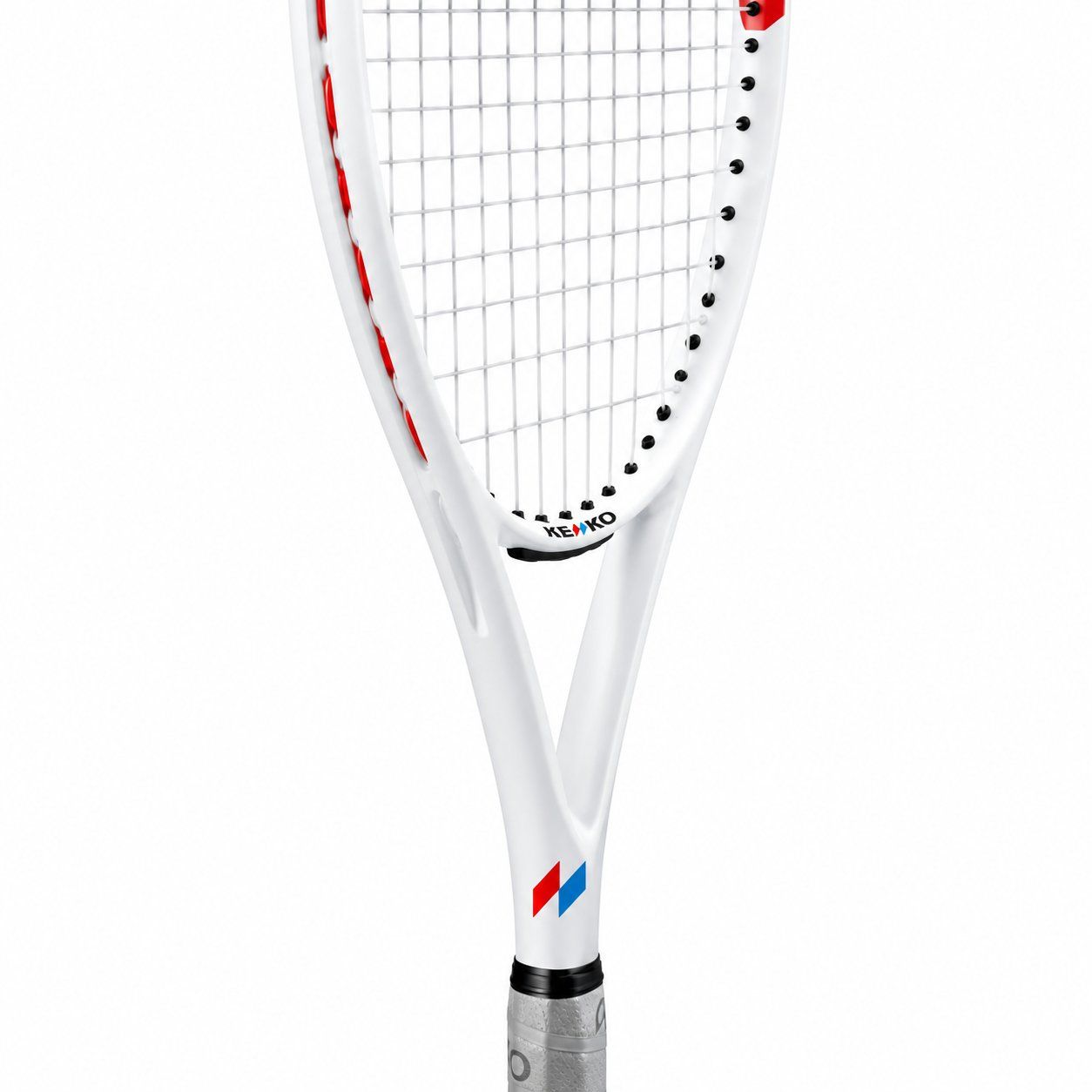 Rakieta soft tenis Kenko, biała, detal główki